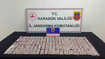Karabük'te jandarma operasyonu: Bin 901 sentetik ecza ile uyuşturucu ele geçirildi