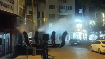 Germencik'te sağlık için gece ilaçlama çalışmaları devam ediyor
