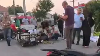 Akyazı'da elektrikli bisikletin devrilmesi sonucu bir kişi ağır yaralandı