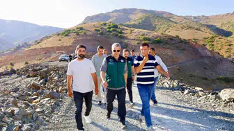Oğuzhan Yavuz, Erzincan'daki Ballı Barajı'nda incelemelerde bulundu