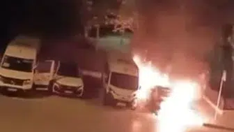 Küçükçekmece'de dün sabah iki araçta yangın çıktı