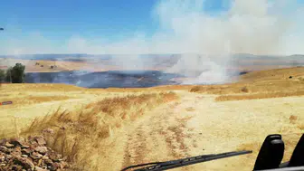 Yozgat'ta anız yangını: 300 dönüm arazi kül oldu