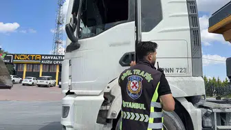 Arnavutköy'de ağır taşıma araçlarına yoğun denetim: 70 sürücüye büyük ceza