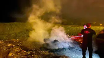Bilecik'te çöp birikintisinde çıkan yangın itfaiye ekipleri tarafından söndürüldü