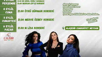 Alaşehir festivalinde kültür ve müzik dolu günler başlıyor