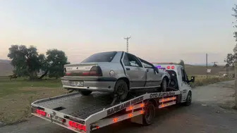 Yağmur nedeniyle devrilen araçta bir kişi yaralandı