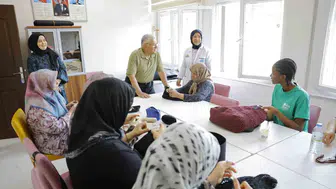 Büyükkılıç, kaymek'in göznuru kurs merkezini ziyaret etti