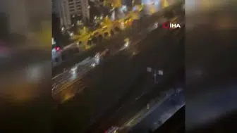 Esenyurt'ta 11 araçlık zincirleme kaza anı cep telefonuyla kaydedildi