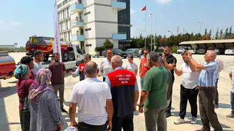 Tarsus'ta yüksek rakımda üreticilere basınçlı su tankerleri hibe edildi