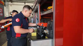 Çankırı'da yaz yangınlarına karşı itfaiye ekipleri 24 saat hazır bekliyor