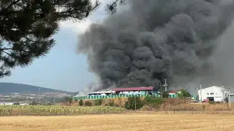 Bolu'daki geri dönüşüm tesisinde yangın paniği devam ediyor