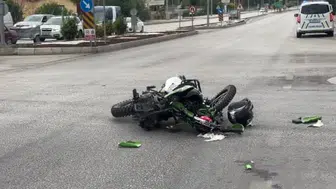 Burdur'da motosiklet kazası: sürücü ağır yaralandı