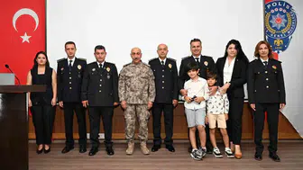 Muğla emniyetinde rütbe terfi töreni gerçekleştirildi