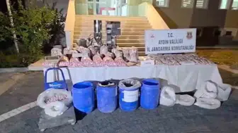 Aydın'da jandarmadan büyük uyuşturucu operasyonu: 100 milyon TL'lik hap ele geçirildi