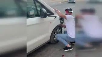 Mardin'de iki aracın çarpıştığı kaza maddi hasarla geçiştirildi