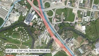 Bursa'da Geçit Köprüsü bağlantı yollarında yeni düzenlemeler yapılıyor