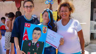 Menteşe'de yaz kursları sergisiyle öğrenci yetenekleri sergilendi