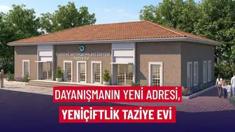 Yeniçiftlik'e taziye evi projesinin inşaatı hızla ilerliyor