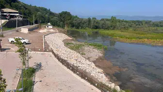 Düzce'de Efteni Gölü'nde çevre düzenleme çalışmaları sürüyor