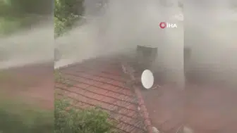 Karamürsel'de yangında mahsur kalan engelli kadın itfaiye tarafından kurtarıldı
