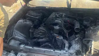 Samsun'da seyir halindeki otomobilde motor yangını paniğe neden oldu