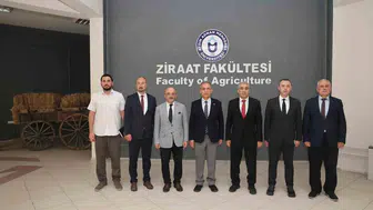 Adnan Menderes Üniversitesi rektörü Bülent Kent, Ziraat Fakültesi'ni ziyaret etti