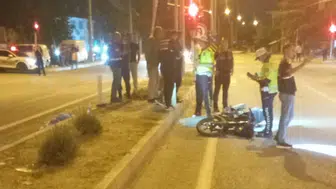 Konya'da motosiklet kazasında iki kişi yaralandı