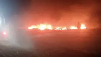 Afyonkarahisar'da anız yangınına hızlı müdahale: Büyümeden kontrol altına alındı