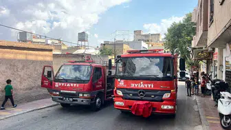 Kilis'te metruk evde çıkan yangına hızlı müdahale