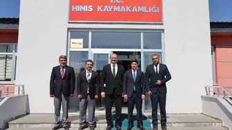 Atatürk Üniversitesi rektörü hacımüftüoğlu hınıs meslek yüksekokulunu ziyaret etti