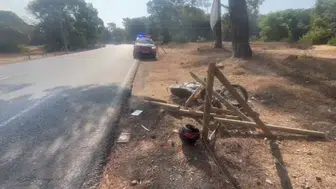 Manavgat’ta motosiklet kazasında iki kişi yaralandı