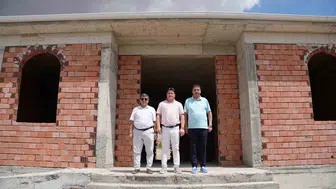 Bolvadin'de aile sağlığı merkezi inşaatı hızla ilerliyor