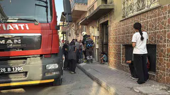 Eskişehir'de apartman dairesinde mutfak yangını paniği