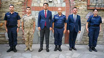Uşak'ta jandarma personeline terfi töreni düzenlendi