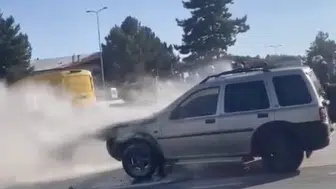 Kastamonu'da seyir halindeki cipte yangın paniği