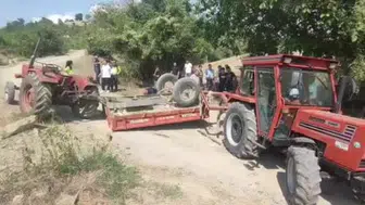 Vezirköprü'de traktör kazası: 1 ölü, 7 yaralı