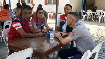 Seydikemer'deki yangın sonrası üreticilere destek ziyareti