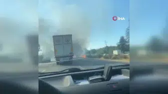 Eskişehir çevre yolunda otomobil yangını: 3 yaralı hastaneye kaldırıldı