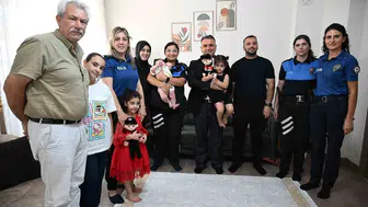 Elazığ'da gazi polis memuruna vefa ziyareti
