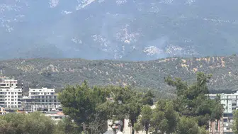 Kazdağı Milli Parkı'na sıçrayan yangın için yoğun müdahale devam ediyor