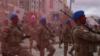 Kastamonu'da 30 Ağustos Zafer Bayramı'nda jandarma komandoların etkileyici gösterisi