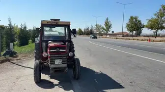 Zihinsel engelli genç traktör çaldı, 55 kilometre sürdü