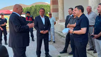 TİHEK Başkanı vasip şahin, demirözü ilçesinde ziyaretlerde bulundu