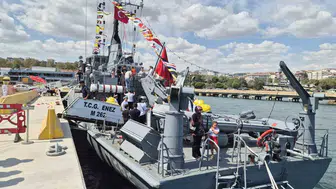 Tekirdağ'da zafer bayramı etkinliklerine mayın avlama gemisi rüzgarı