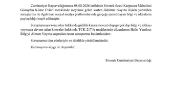 Siverek Başsavcılığı'ndan gerçeği yansıtmayan bilgilerle ilgili uyarı