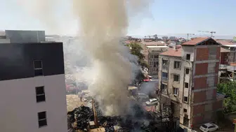 Malatya'daki işçi yatakhanesinde yangın: kullanılamaz hale geldi