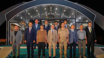 Bayburt jandarma komutanı fatih aslan için veda yemeği düzenlendi
