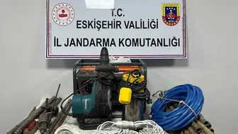 Eskişehir'de izinsiz kazı yapan 5 kişi suçüstü yakalandı