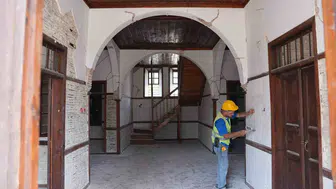 Kahramanmaraş'taki tarihi konağın restorasyonu sürüyor