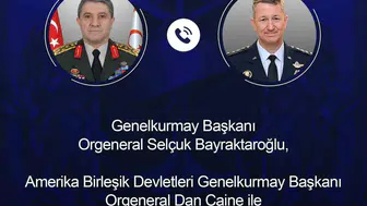 Orgeneral Bayraktaroğlu, ABD'li muadiliyle kritik görüşme gerçekleştirdi